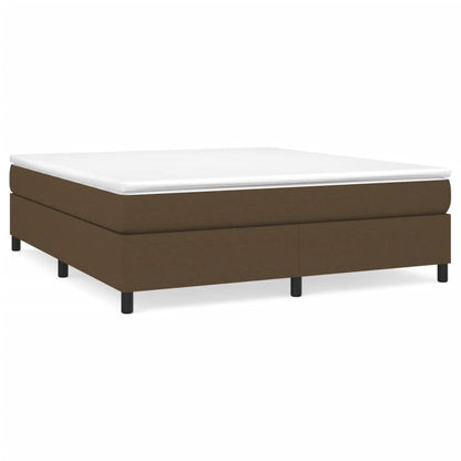 Boxspringbett mit Matratze Dunkelbraun 160x200 cm Stoff