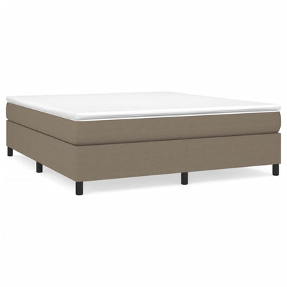 Boxspringbett mit Matratze Taupe 160x200 cm Stoff