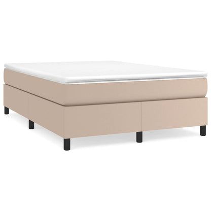 Boxspringbett Matratze Cappuccino-Braun 160x200 cm Kunstleder