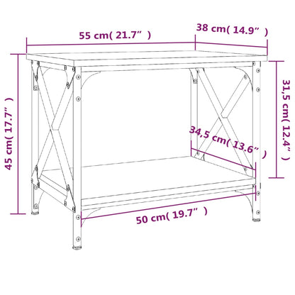 Beistelltisch Sonoma-Eiche 55x38x45 cm Holzwerkstoff