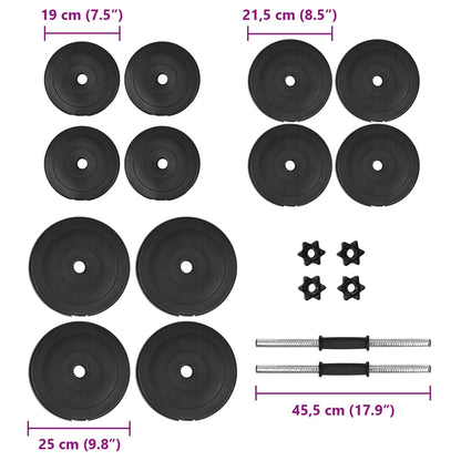 Kurzhantel mit Gewichten 40 kg