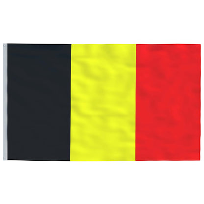 Flagge Belgiens mit Mast 5,55 m Aluminium