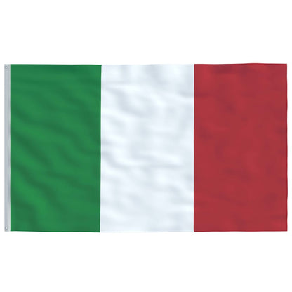 Flagge Italiens mit Mast 5,55 m Aluminium