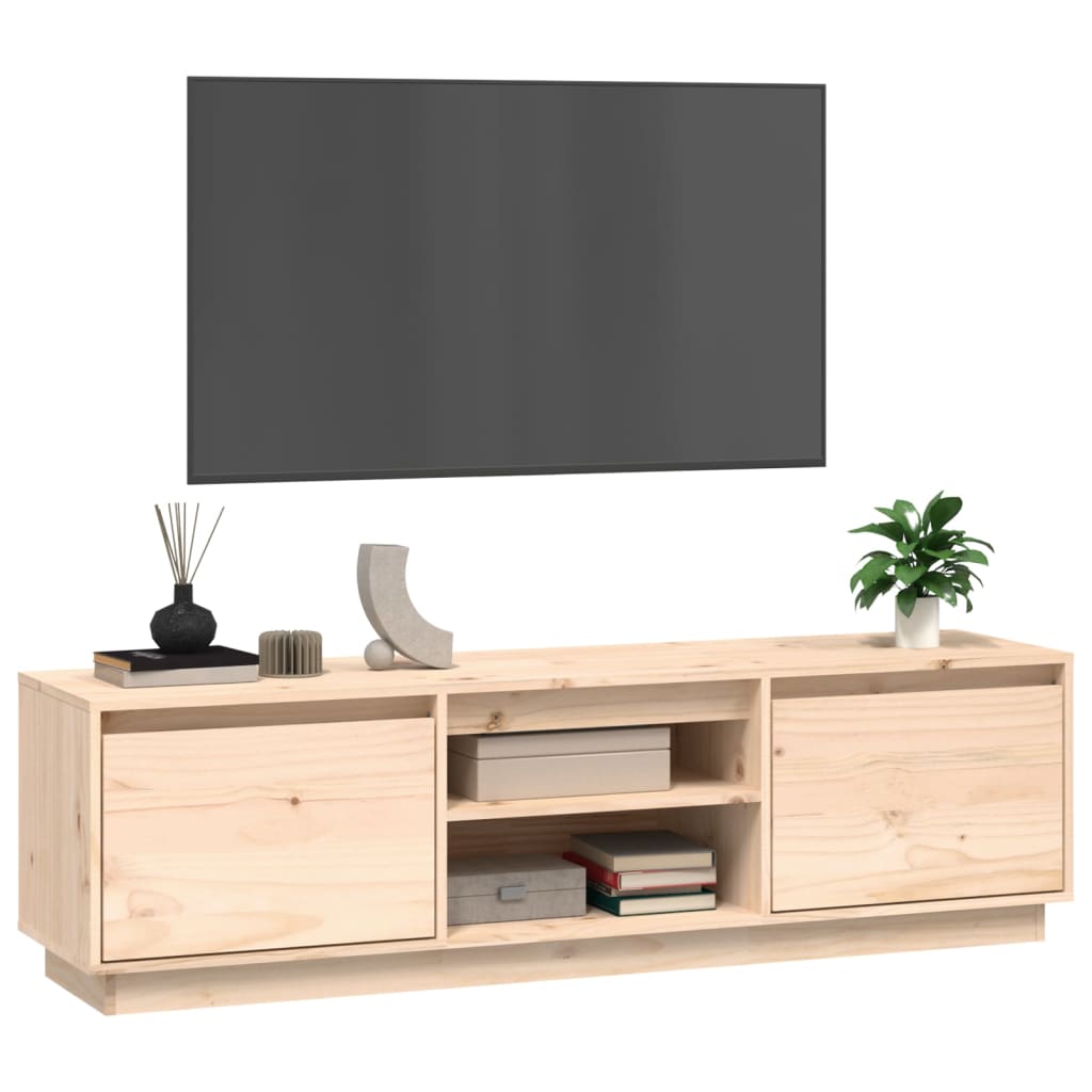 TV-Schrank 140x35x40 cm Massivholz Kiefer