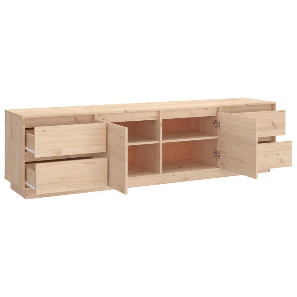 TV-Schrank 176x37x47,5 cm Massivholz Kiefer