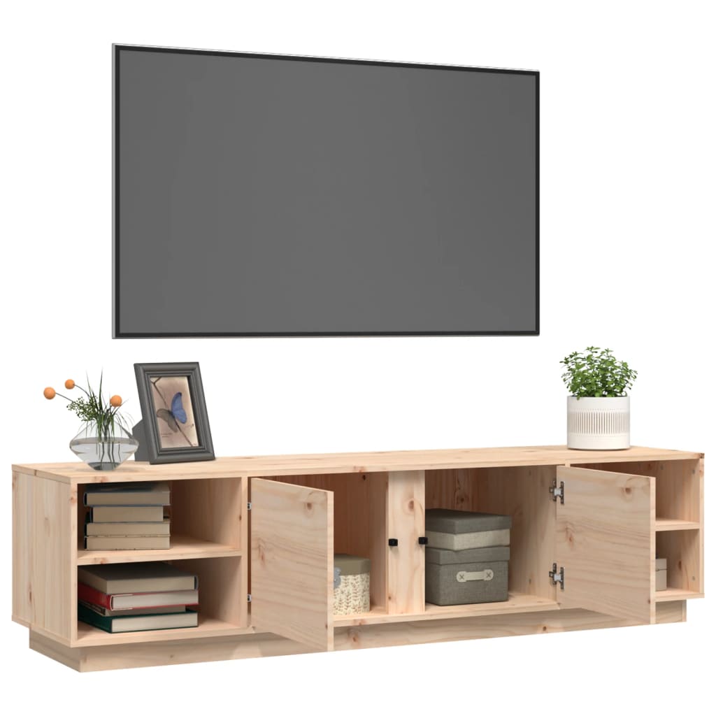 TV-Schrank 156x40x40 cm Massivholz Kiefer