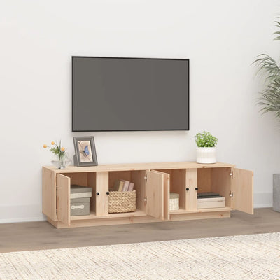 TV-Schrank 140x40x40 cm Massivholz Kiefer