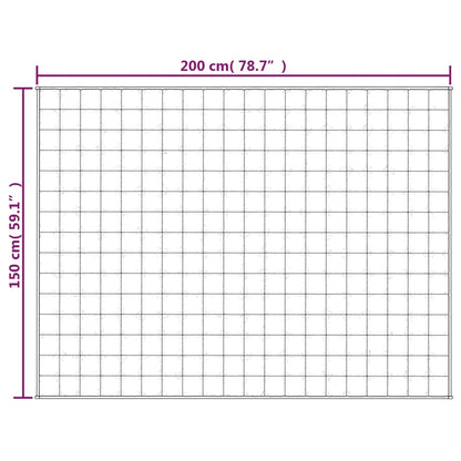 Gewichtsdecke Grau 150x200 cm 11 kg Stoff