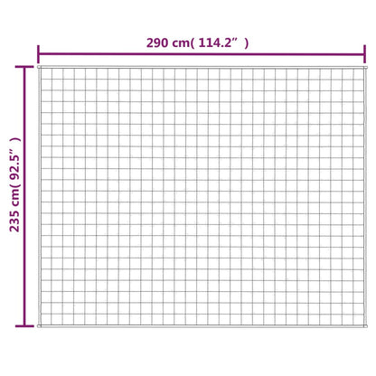 Gewichtsdecke Hellcreme 235x290 cm 11 kg Stoff