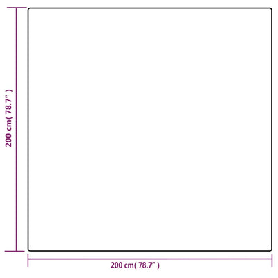 Gewichtsdecke mit Bezug Grau 200x200 cm 13 kg Stoff