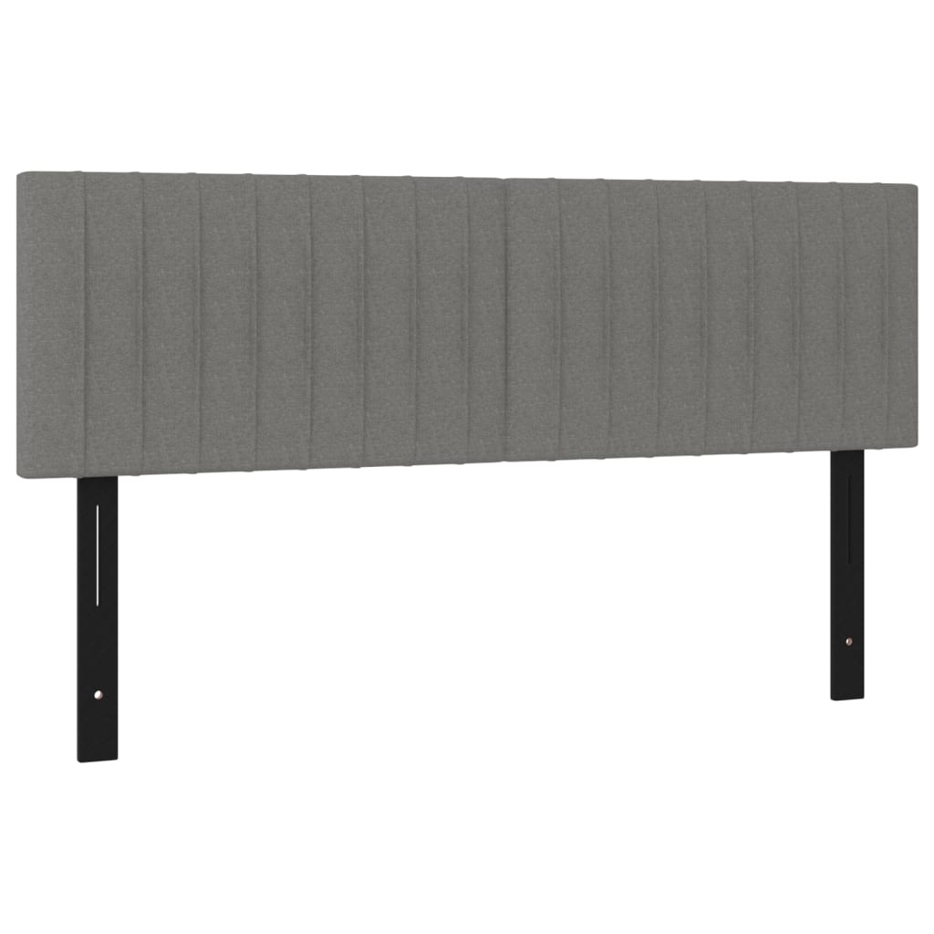 Kopfteile 2 Stk. Dunkelgrau 72x5x78/88 cm Stoff