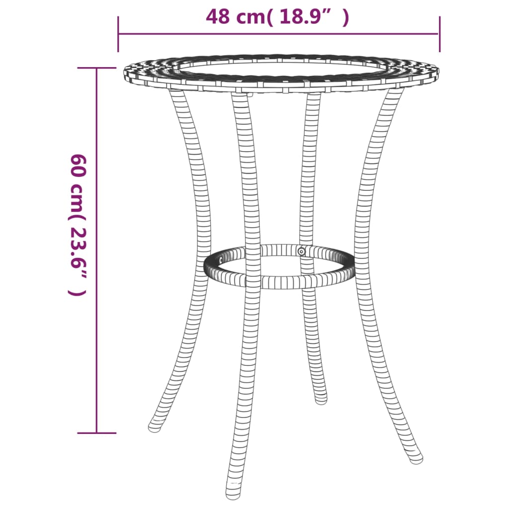 2-tlg. Sofagarnitur in L-Form mit Kissen Schwarz Poly Rattan