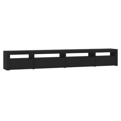 TV-Schrank mit LED-Leuchten Schwarz 270x35x40 cm