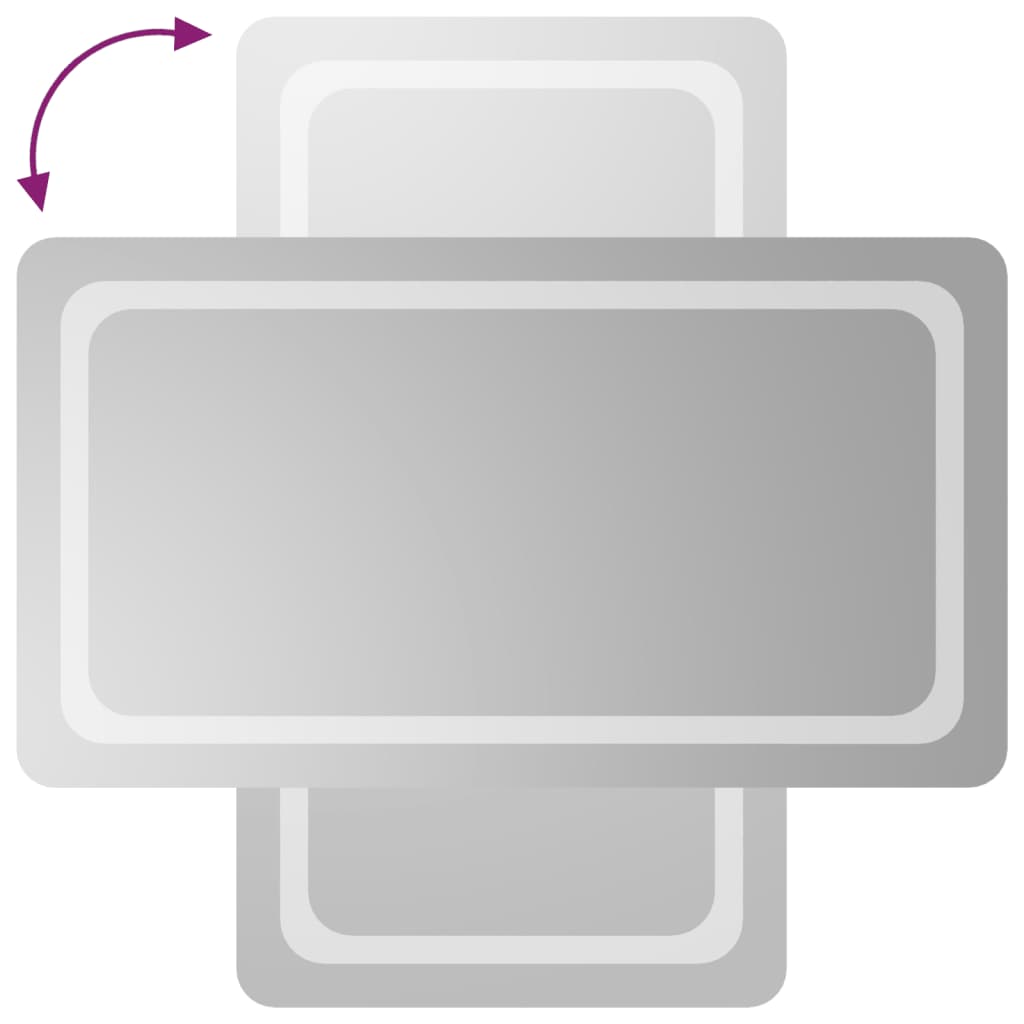 Specchio da bagno a LED 50x90 cm