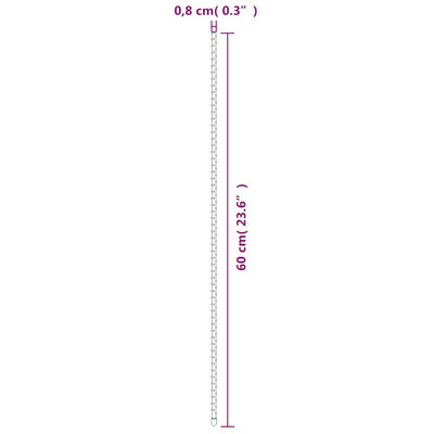 Pflanzenstützen 30 Stk. Grün 60 cm Stahl