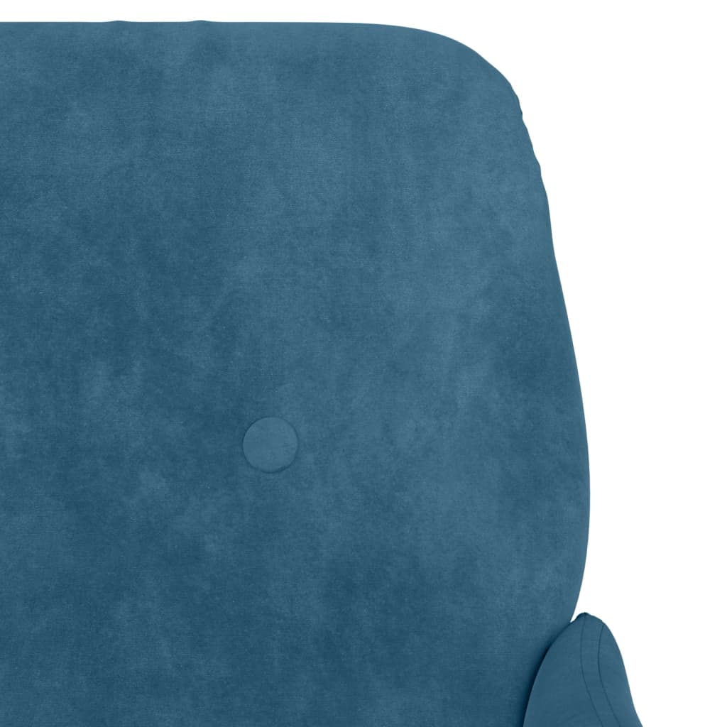 Sessel Blau 62x79x79 cm Samt