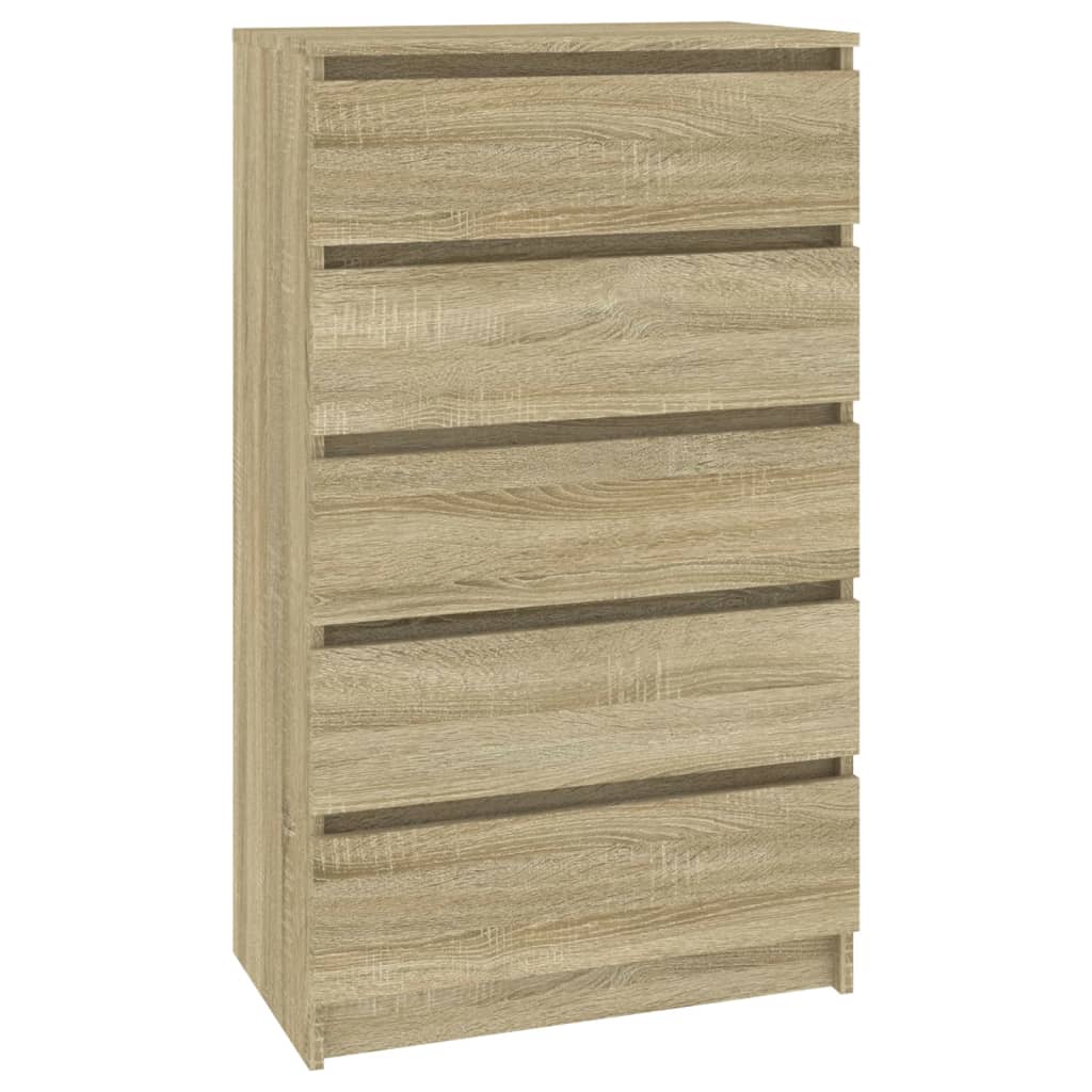 Schubladenschrank Sonoma-Eiche 60x36x103 cm Holzwerkstoff