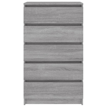 Schubladenschrank Grau Sonoma 60x36x103 cm Holzwerkstoff