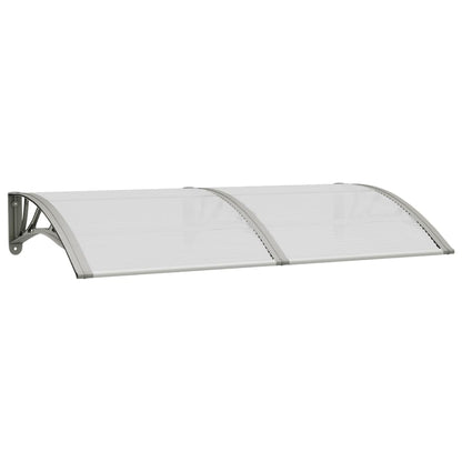 Türvordach Grau 150x80 cm Polycarbonat