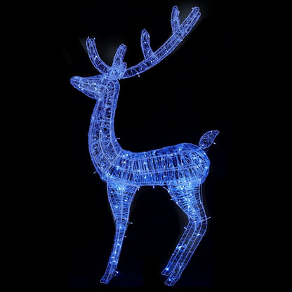 XXL Rentiere Weihnachtsdekoration Acryl 250 LED 3 Stk. 180 cm