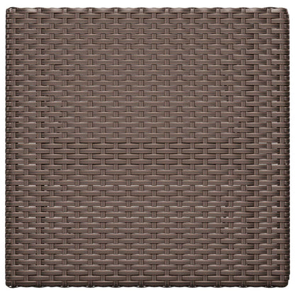 Bistrotisch Klappbar Braun 55x54x71 cm Poly Rattan