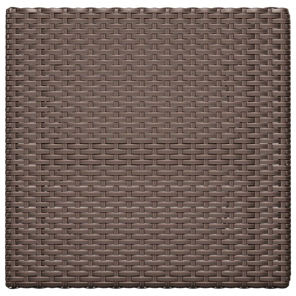 Bistrotisch Klappbar Braun 55x54x71 cm Poly Rattan