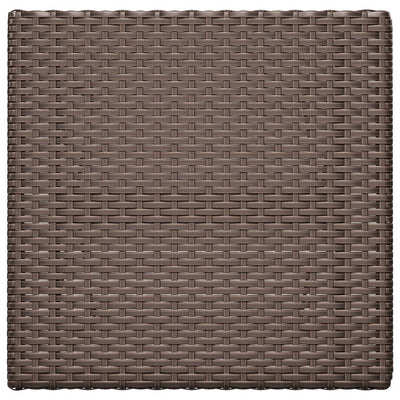 Bistrotisch Klappbar Braun 55x54x71 cm Poly Rattan