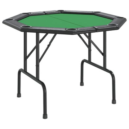 Pokertisch Klappbar 8 Spieler Grün 108x108x75 cm