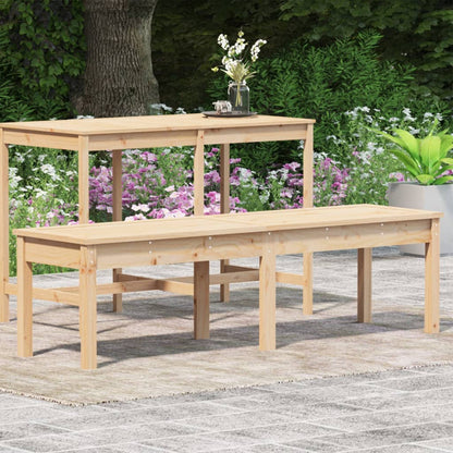 Gartenbank 2-Sitzer 159,5x44x45 cm Massivholz Kiefer