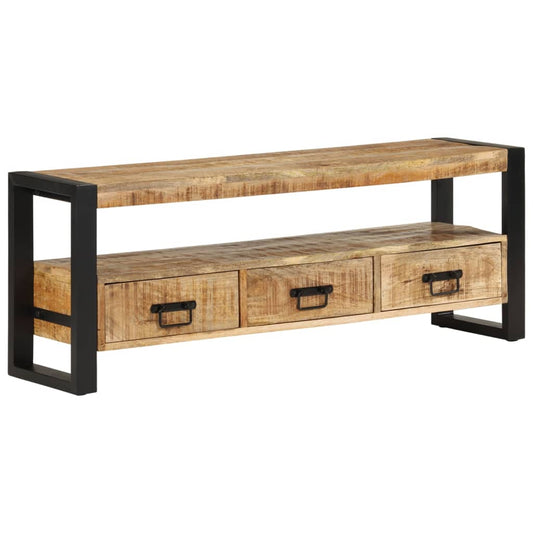 TV-Schrank 120x30x45 cm Massivholz Mango