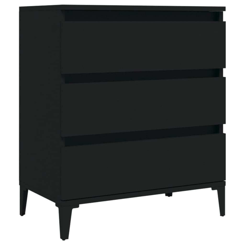 Sideboard Schwarz 60x35x70 cm Holzwerkstoff