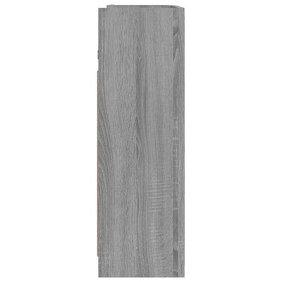 Bad-Spiegelschrank Grau Sonoma 62,5x20,5x64 cm Holzwerkstoff