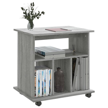 Rollschrank Grau Sonoma 60x45x60 cm Holzwerkstoff