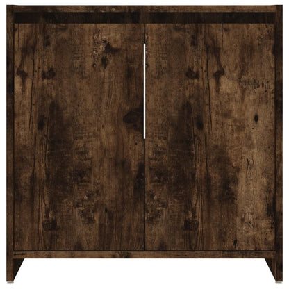 Badschrank Räuchereiche 60x33x61 cm Holzwerkstoff