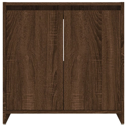 Badschrank Braun Eichen-Optik 60x33x61 cm Holzwerkstoff