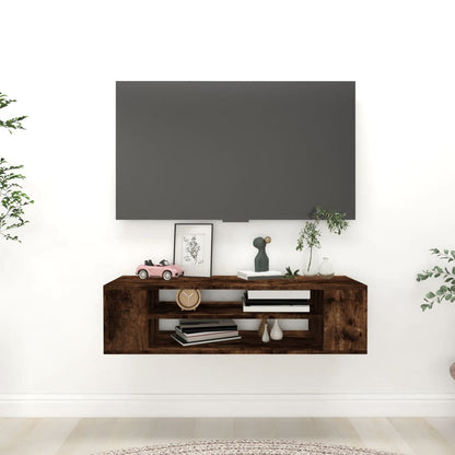 TV-Wandschrank Räuchereiche 100x30x26,5 cm Holzwerkstoff