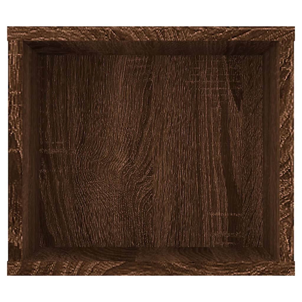 TV-Wandschrank Braun Eichen-Optik 100x30x26,5 cm Holzwerkstoff