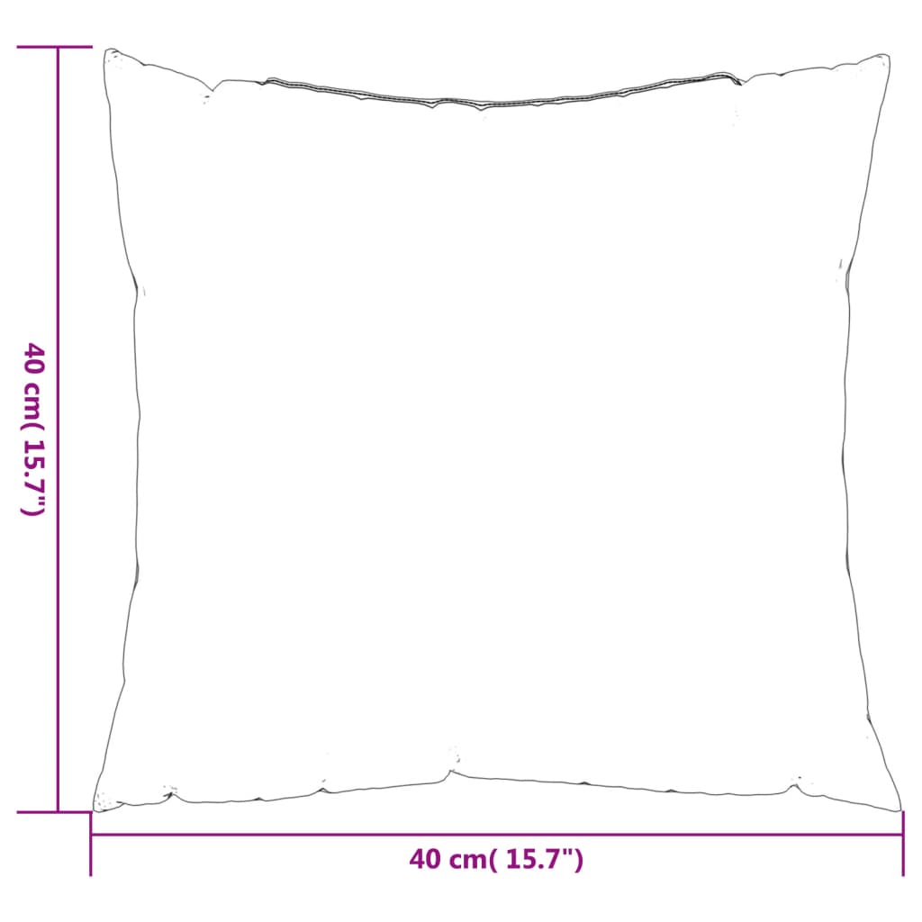 Sofakissen 4 Stk. Anthrazit 40x40 cm Stoff