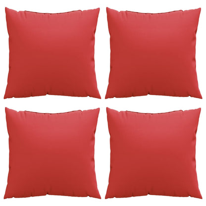 Sofakissen 4 Stk. Rot 40x40 cm Stoff