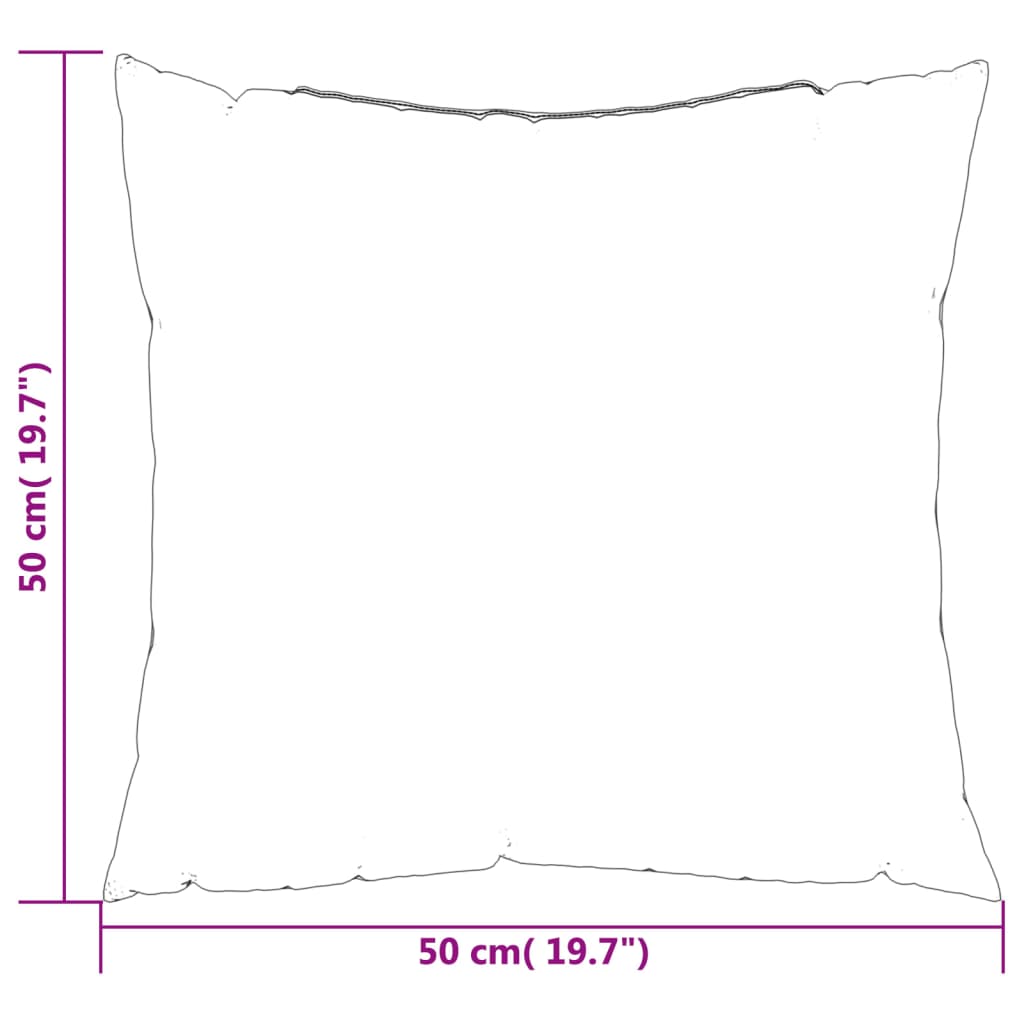 Sofakissen 4 Stk. Anthrazit 50x50 cm Stoff