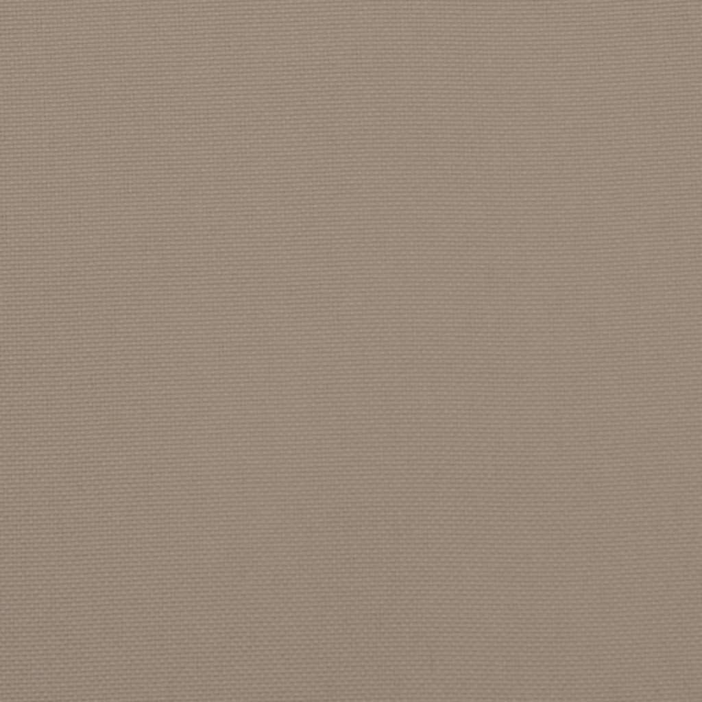 Palettenkissen Taupe 50x50x12 cm Stoff