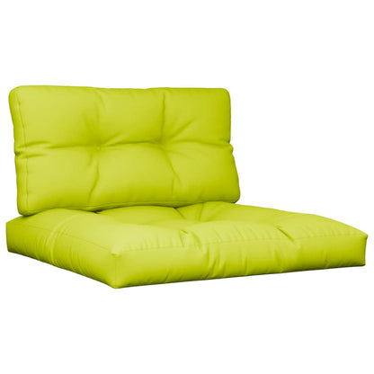 Cuscino per pallet 2 pezzi. Tessuto verde brillante
