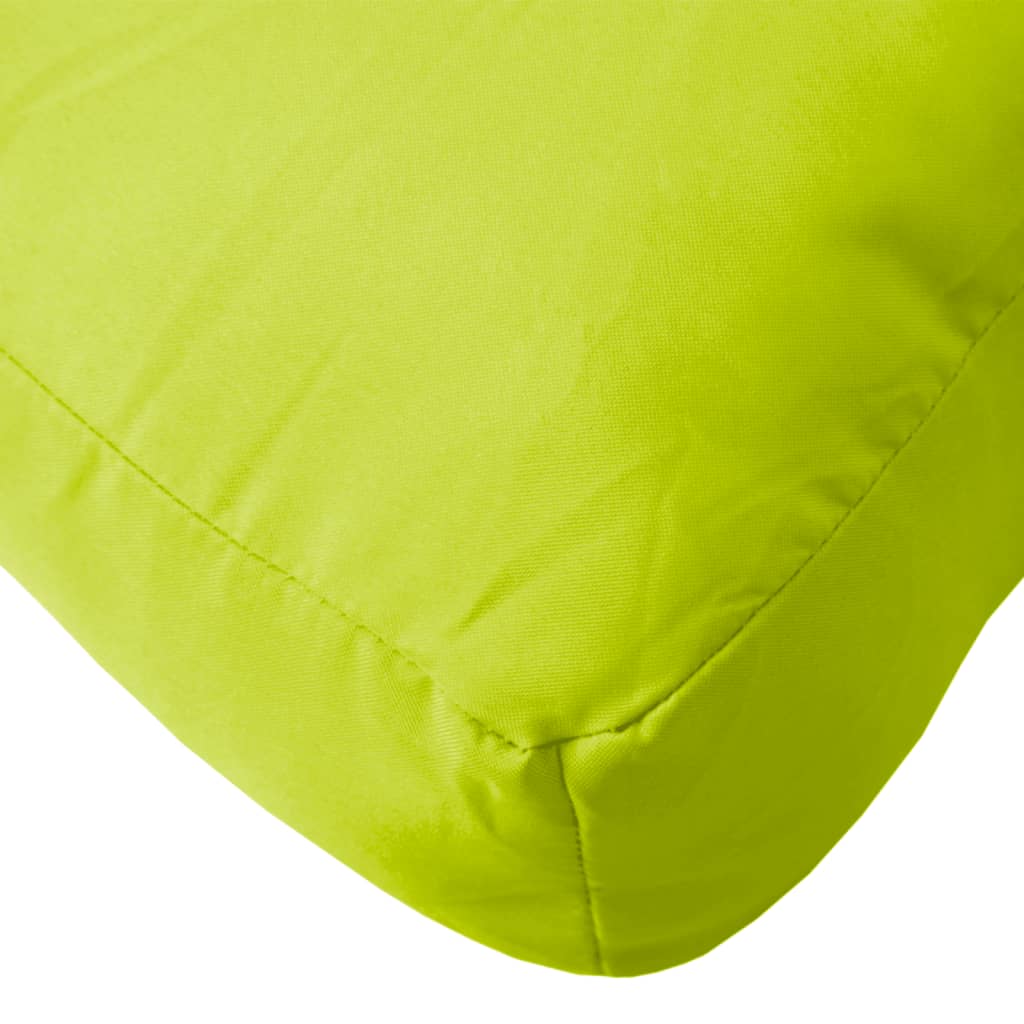 Cuscino per pallet 2 pezzi. Tessuto verde brillante