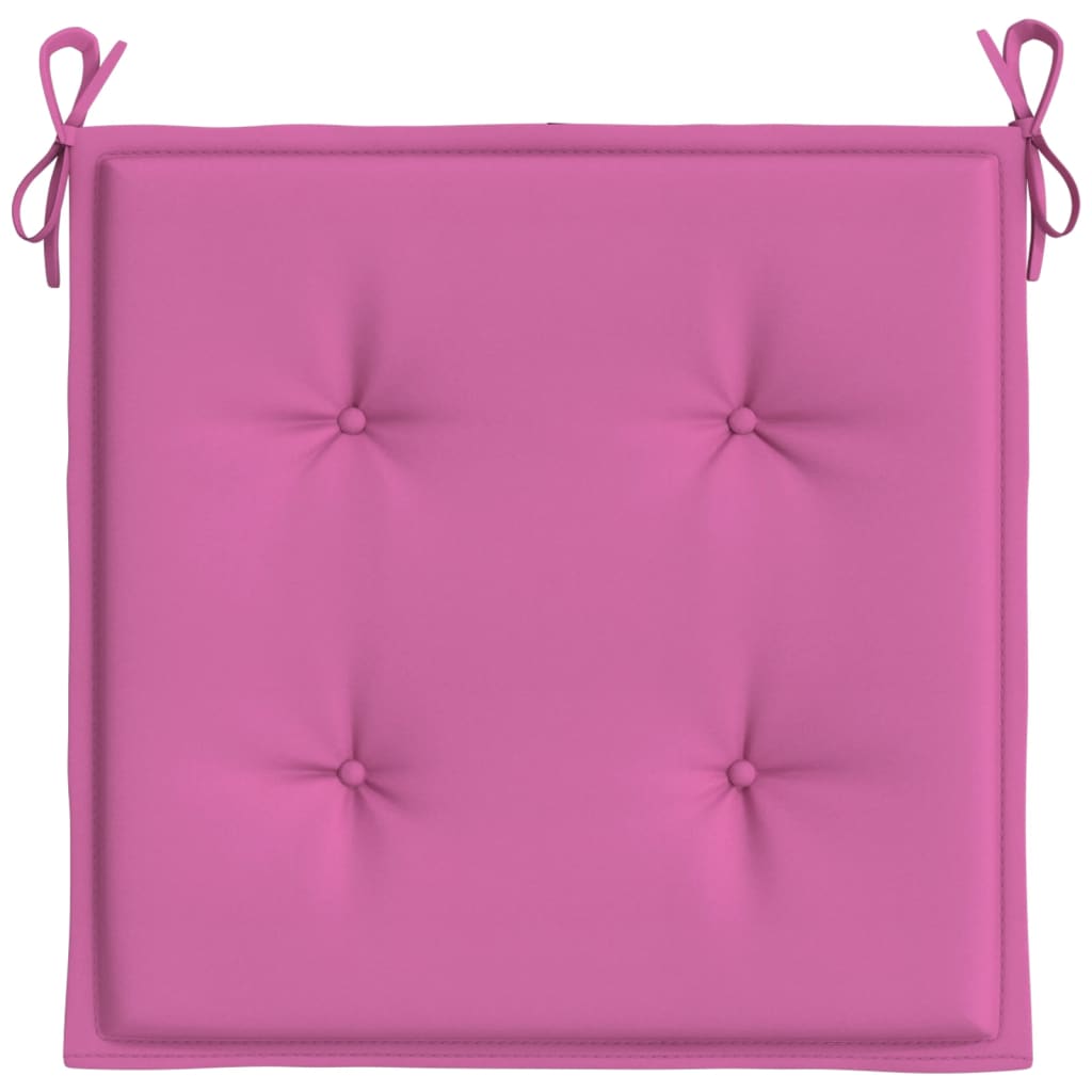 Gartenstuhl-Kissen 6 Stk. Rosa 50x50x3 cm Stoff