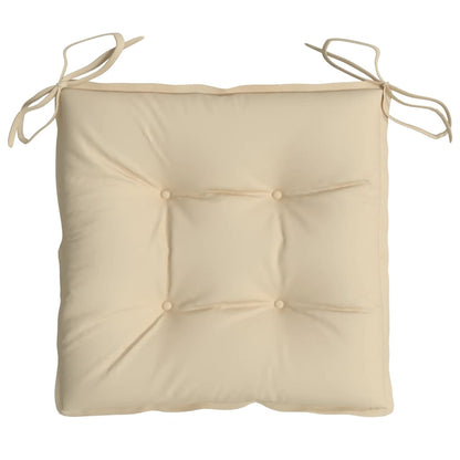 Stuhlkissen 2 Stk. Beige 40x40x7 cm Oxford-Gewebe