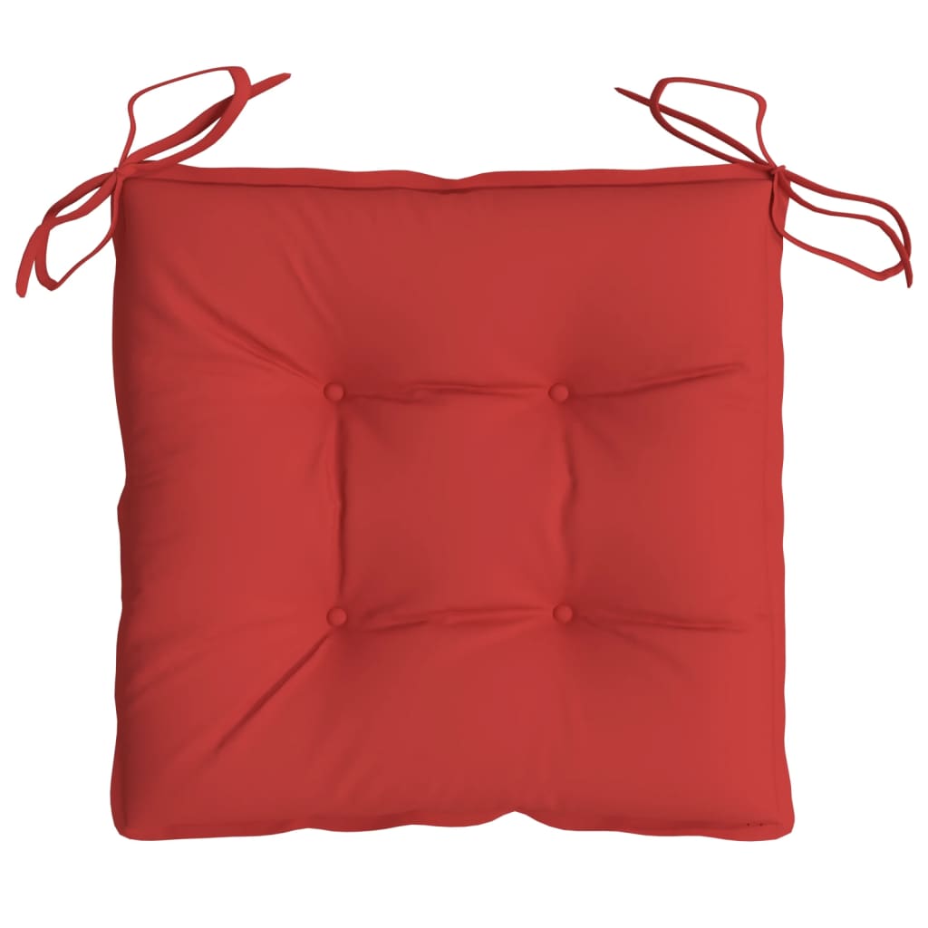 Stuhlkissen 4 Stk. Rot 40x40x7 cm Oxford-Gewebe