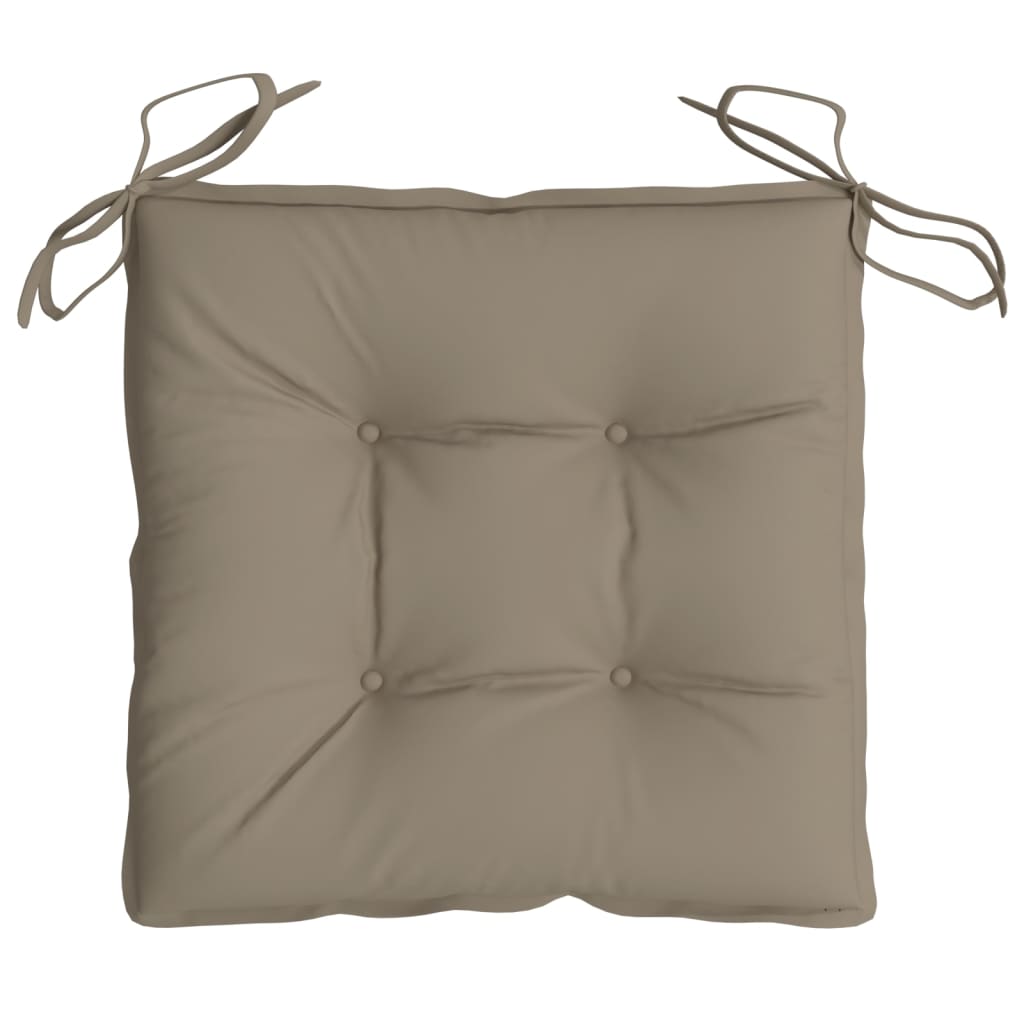 Stuhlkissen 2 Stk. Taupe 40x40x7 cm Oxford-Gewebe