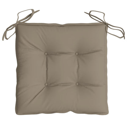 Stuhlkissen 6 Stk. Taupe 40x40x7 cm Oxford-Gewebe