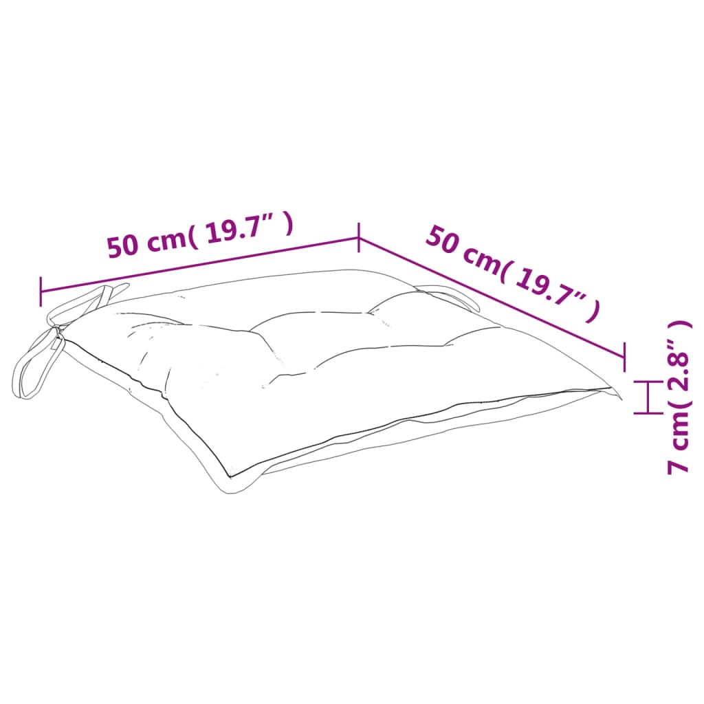 Palettenkissen 6 Stk. Hellgrün 50x50x7 cm Oxford-Gewebe