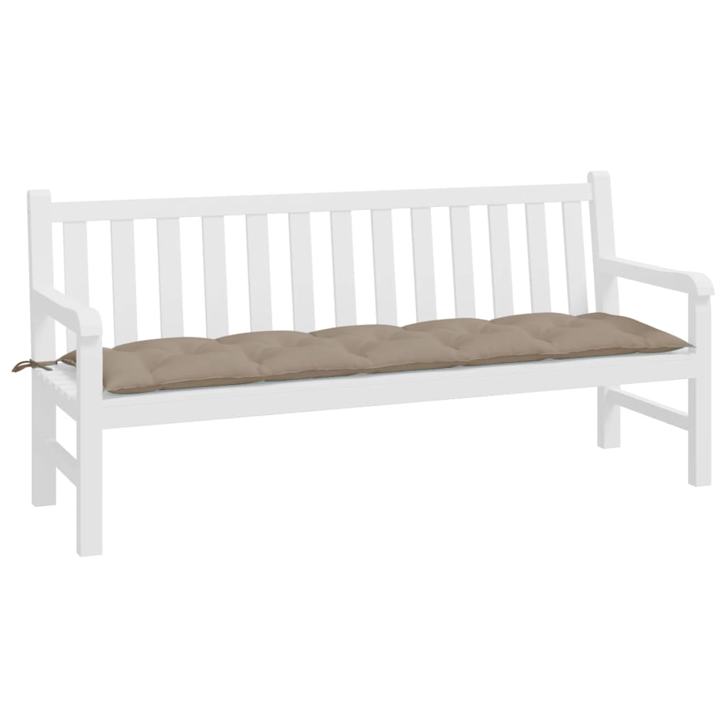 Gartenbank-Auflage Taupe 180x50x7 cm Oxford-Gewebe